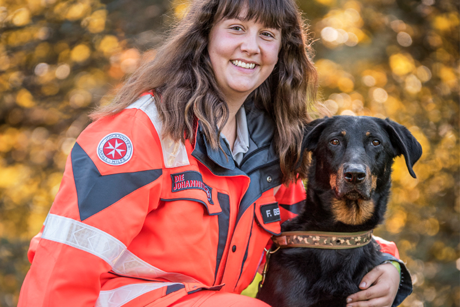 Franka & Sprotte von der Johanniter-Rettungshundestaffel Baden-Karlsruhe Franka & Sprotte