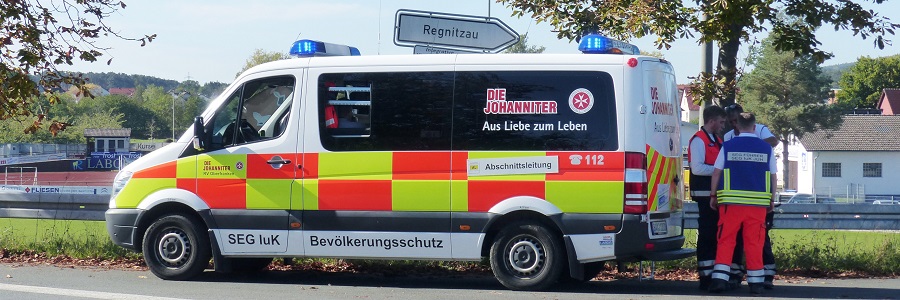 Schnelleinsatzgruppe der Johanniter Oberfranken.