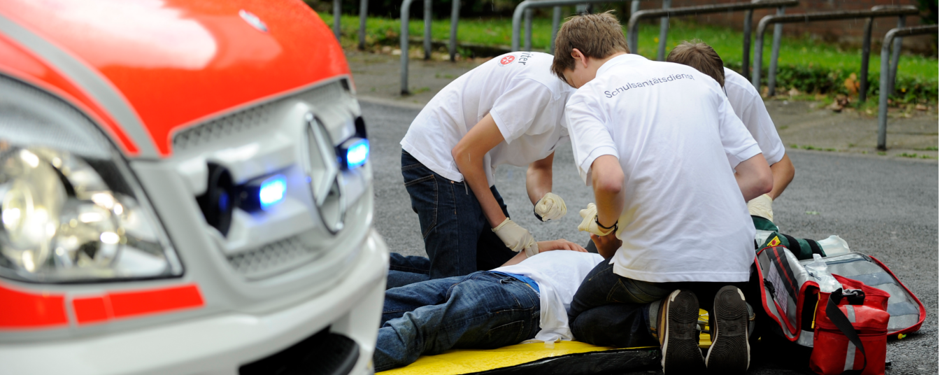 Der Schulsanitätsdienst der Johanniter-Jugend im Einsatz