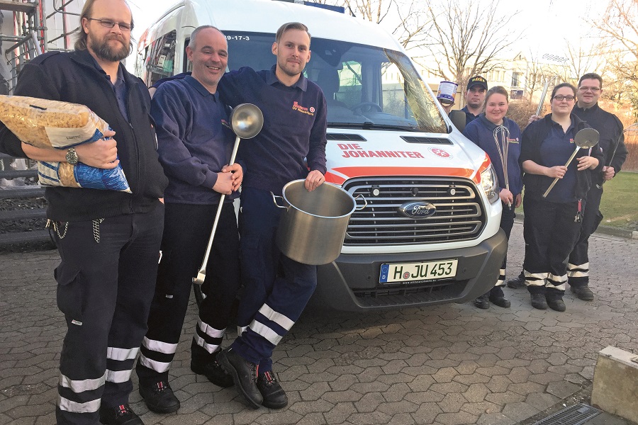 Das Team des Kältebusses in Hannover.