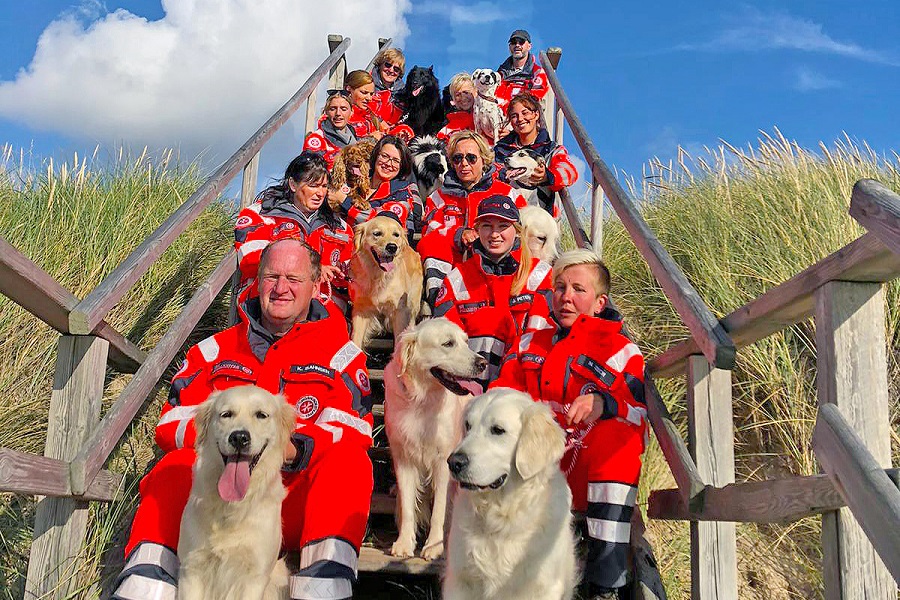 Das Team der Rettungshundestaffel Sylt