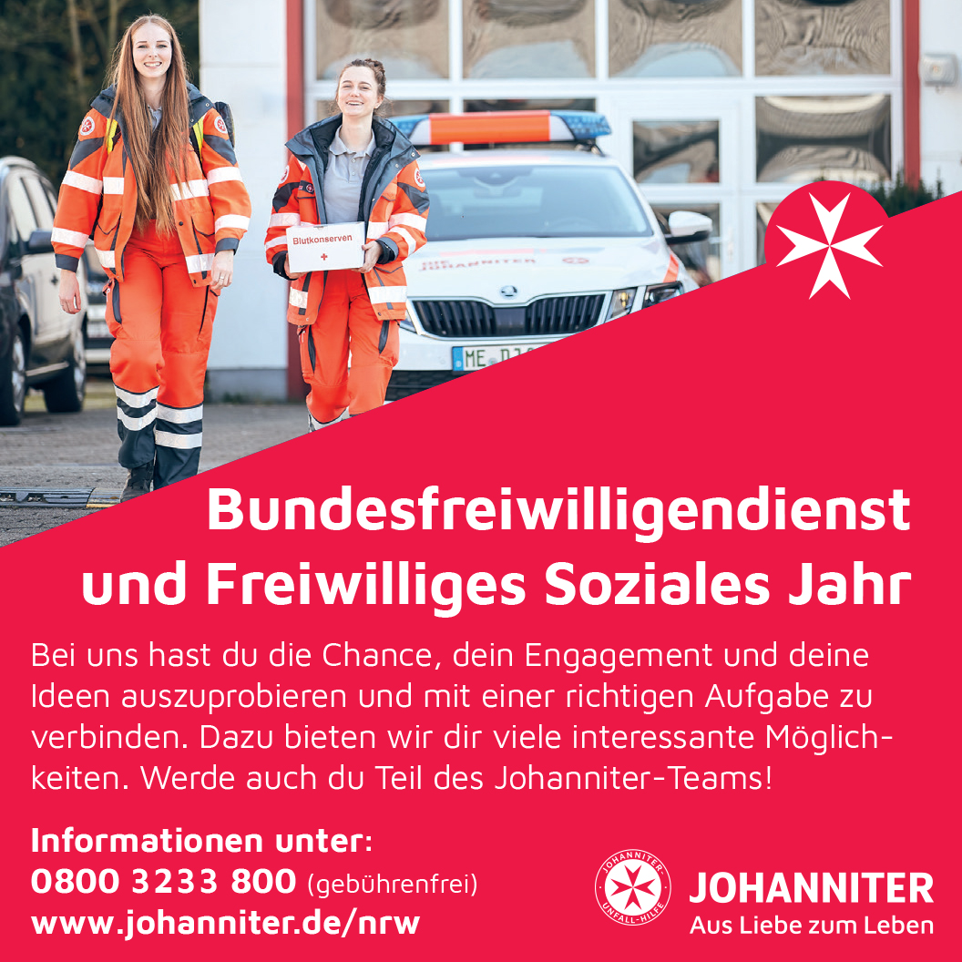 Johanniter Freianzeige Freiwilligendienste