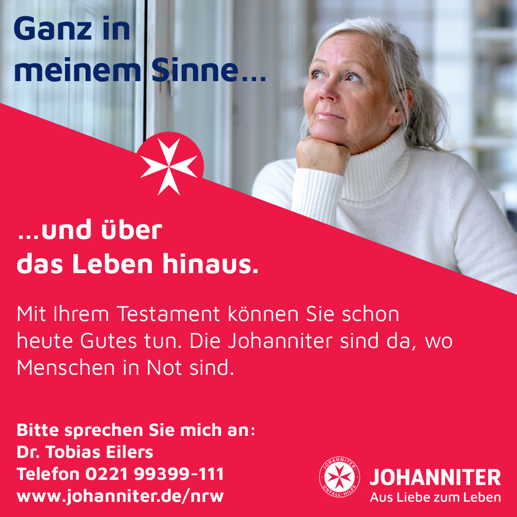 Johanniter Freianzeige Testament