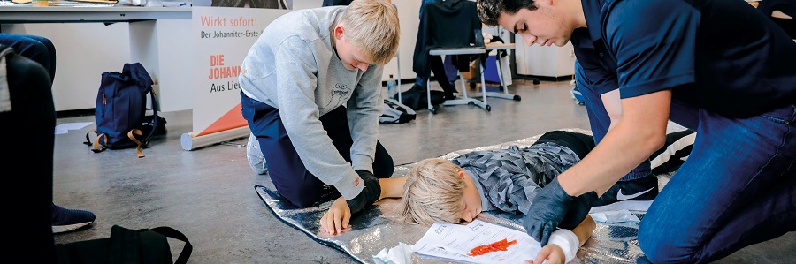 In einer Schulung am Pascal-Gymnasium lernen die Jugendlichen Verantwortung zu übernehmen.