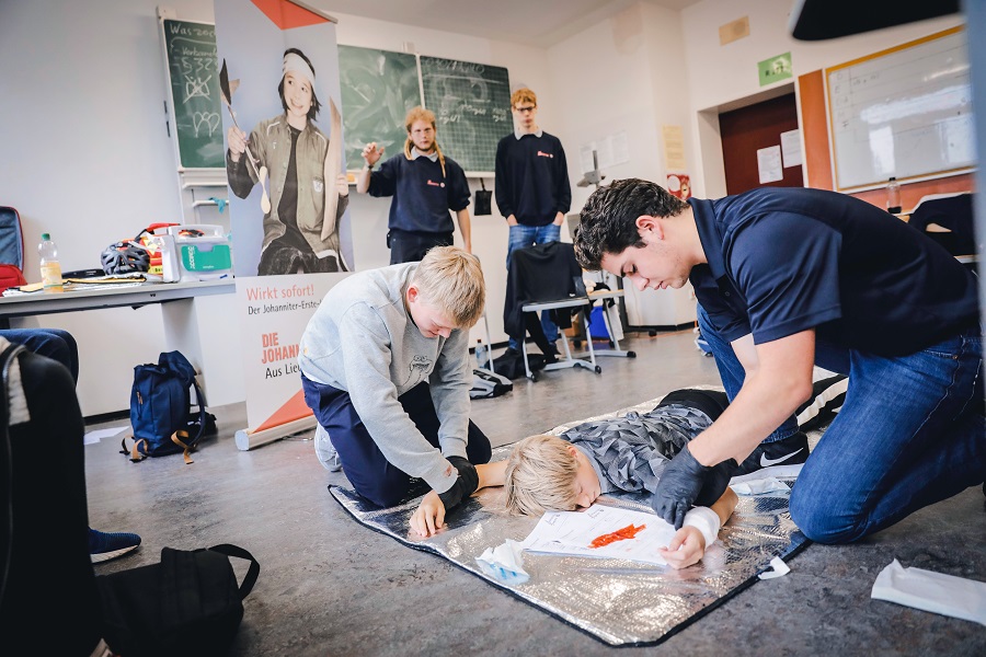 In einer Schulung am Pascal-Gymnasium lernen die Jugendlichen Verantwortung zu übernehmen.