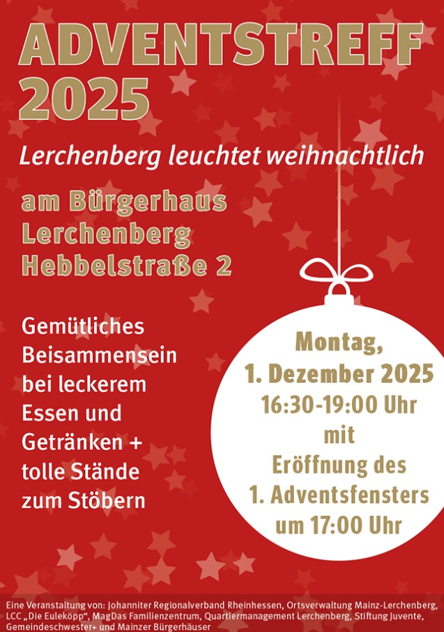 Plakat Adventstreff Lerchenberg