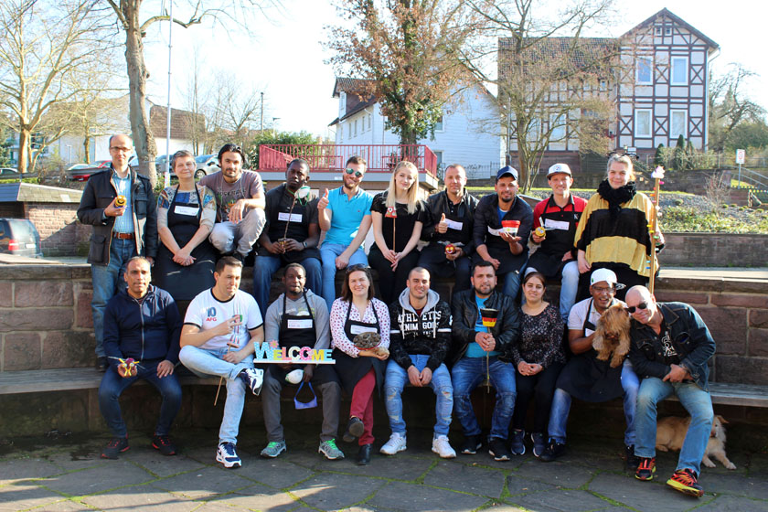 Gruppenbild der Johanniter und Gäste 