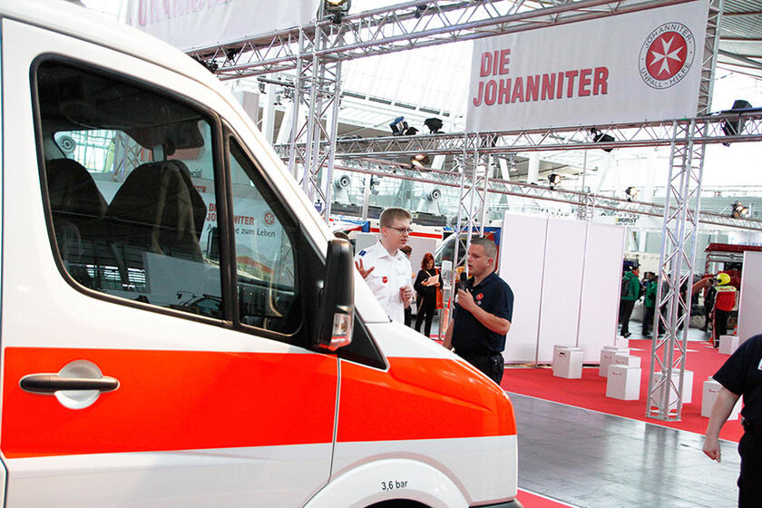 Impressionen der Johanniter von der Interschutz 2015