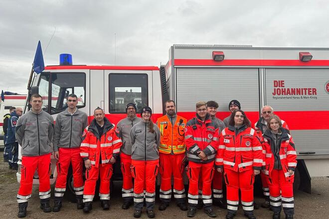 Ehrenamtliche Johanniter engagieren sich bei Großübung AXIS 25MOT-Marsch