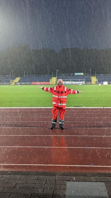 Sanitätsdienst bei Wind und Wetter