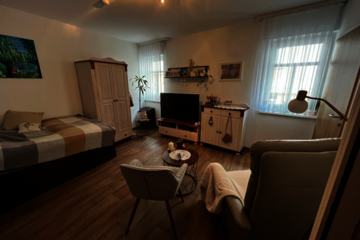 Wohnbereich eines Apartments in der Senioren-WG Bad Blankenburg