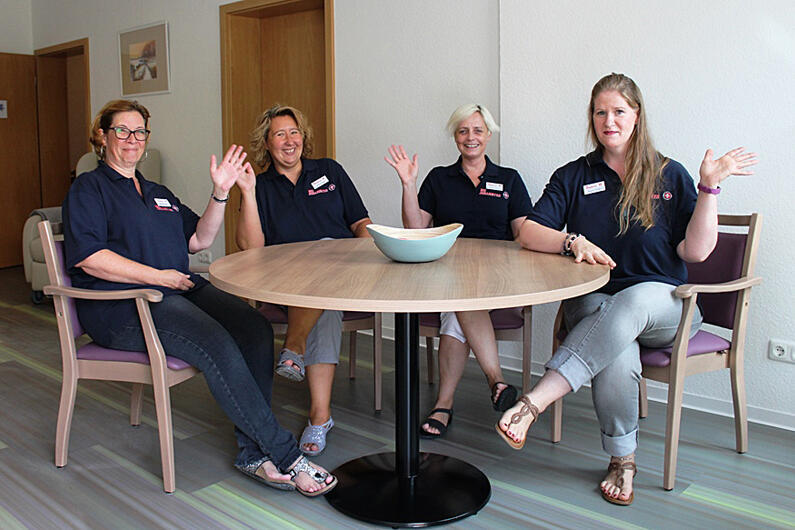 Mitarbeiterinnen der Tagespflege und Pflegedienstleitung im Regionalverband Südniedersachsen.