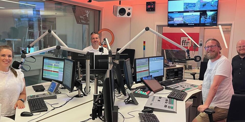 Blick ins Radio Studio