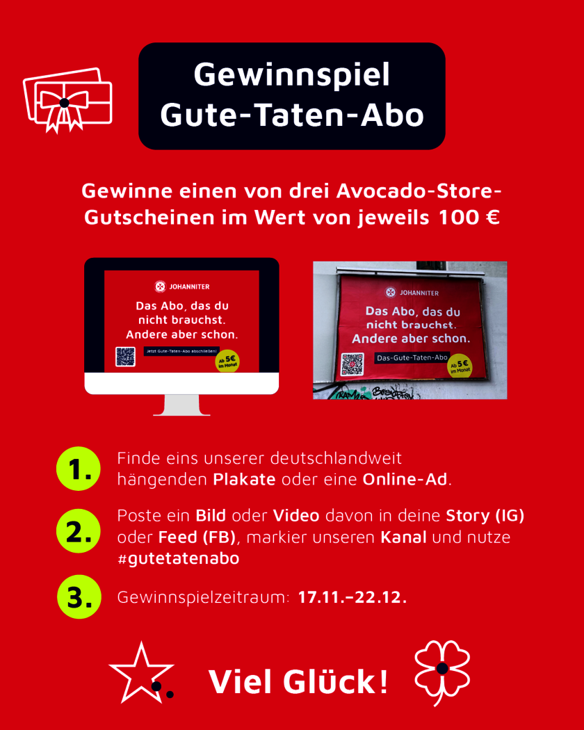 Gute-Taten-Abo Gewinnspiel Erklärung