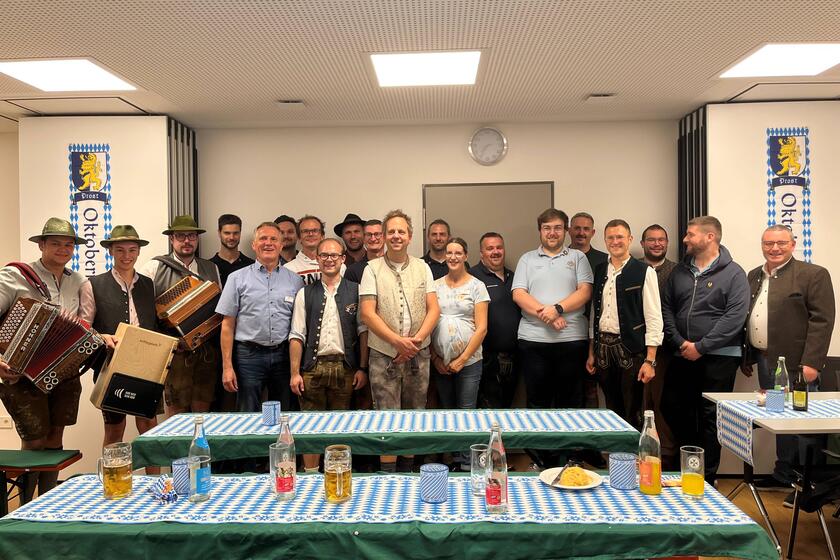 Gute Laune auf dem Oktoberfest im Hospiz.