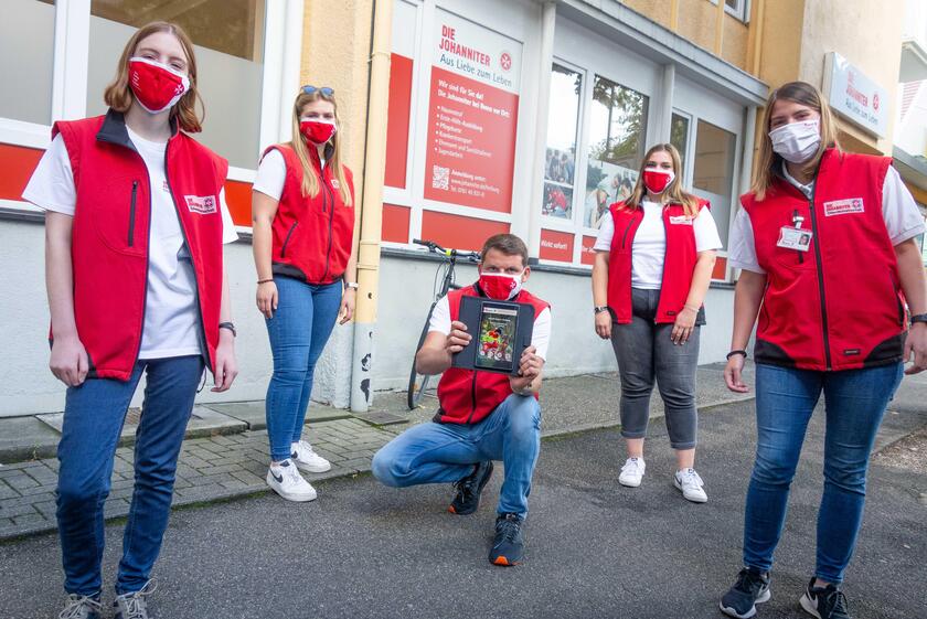 Das Team der Johanniter-Fördermitgliederwerbung in Freiburg.