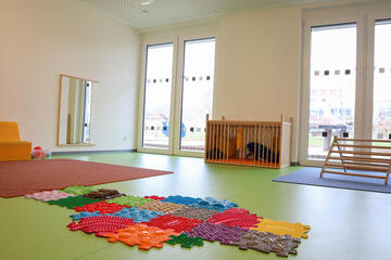 Bewegungsraum im Krippenbereich