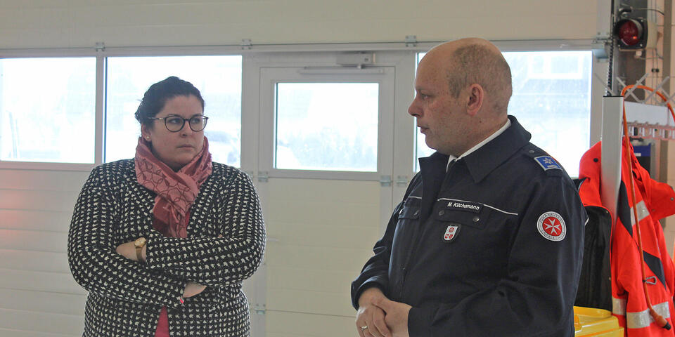 Lena Düpont und Marc Küchemann im Gespräch