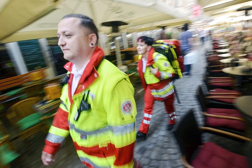 Unser Katastrophenschutz auf dem Weg zum Einsatz.