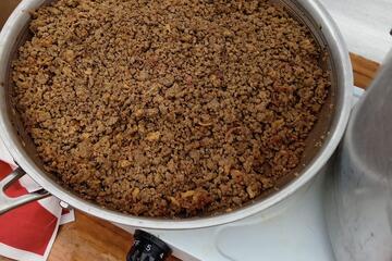 Ein Gericht aus der Heimat der Bewohner