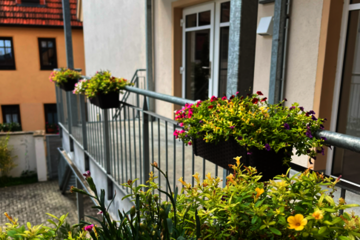 Balkon der Senioren-WG in Bad Blankenburg