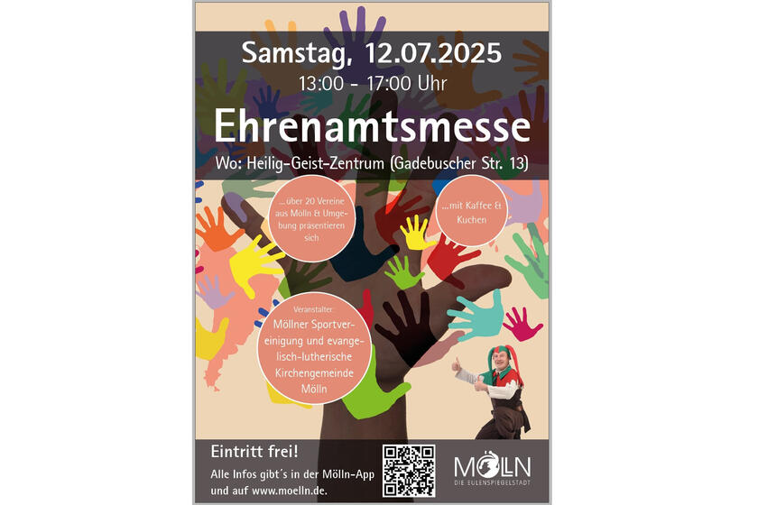 Plakat der Ehrenamtsmesse Mölln 2025