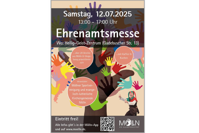Ehrenamtsmesse Mölln 2025 Plakat der Ehrenamtsmesse Mölln 2025