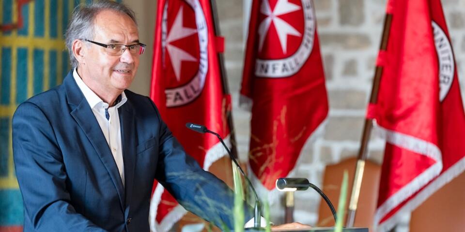 Ulrich Markurth, Oberbürgermeister a.D., beim halten seiner Grußworte