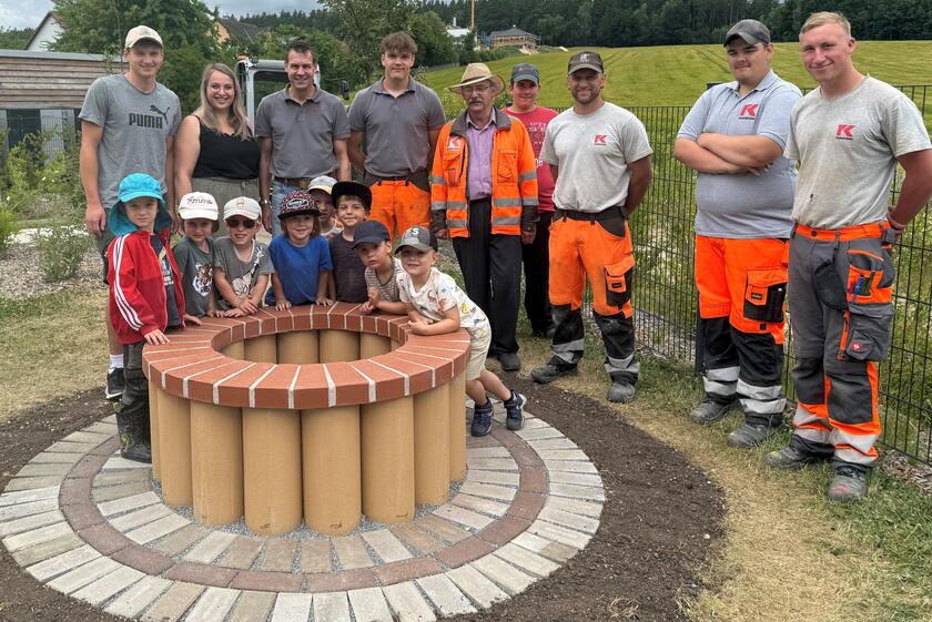 Präsentation der neuen Feuerstelle