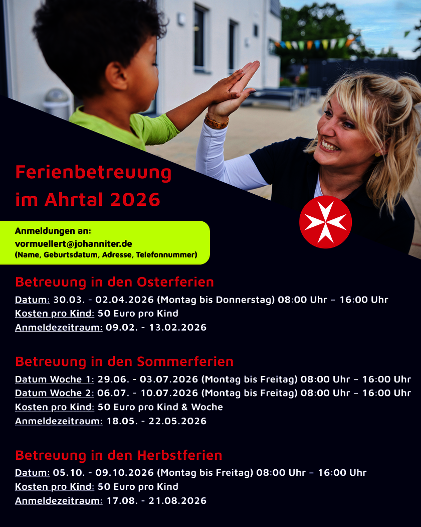 Flyer Ferienbetreuung 2026