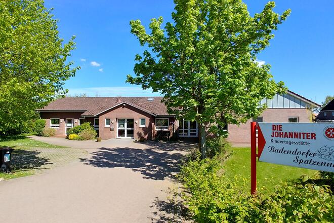 30 Jahre Badendorfer Spatzennest Der Eingang zur Kita Badendorfer Spatzennest.