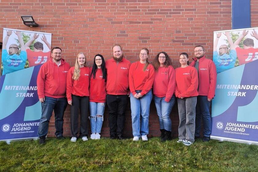 Neue Ortsjugendleitung bei der Johannter-Jugend in Wiesmoor.