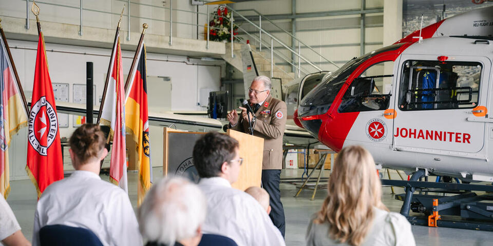 Landesvorstand Oliver Meermann bei seiner Ansprache.