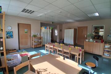 Der "Füchse-Raum" und Elementarbereich der Kita "Wichtelstube"