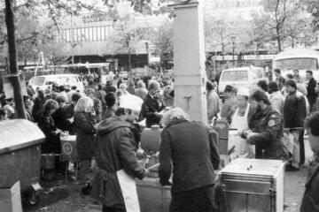 Eine Suppenküche der Johanniter im Jahr 1989.