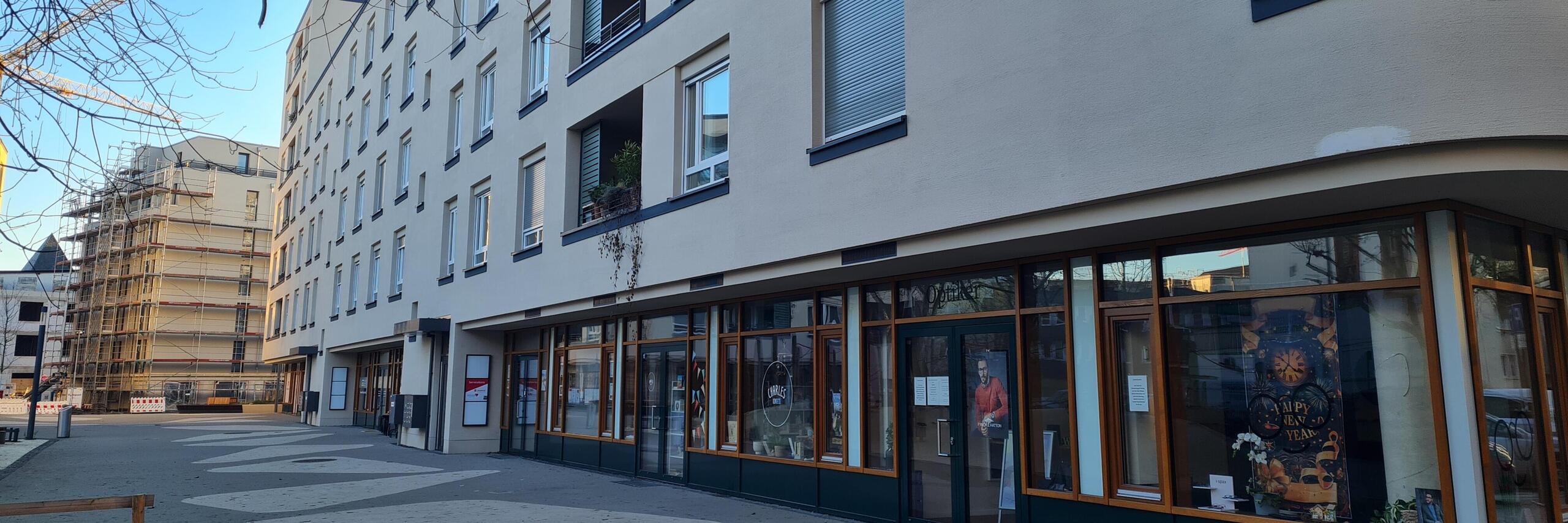 Außenansicht Quartier in Mainz in der Neustadt