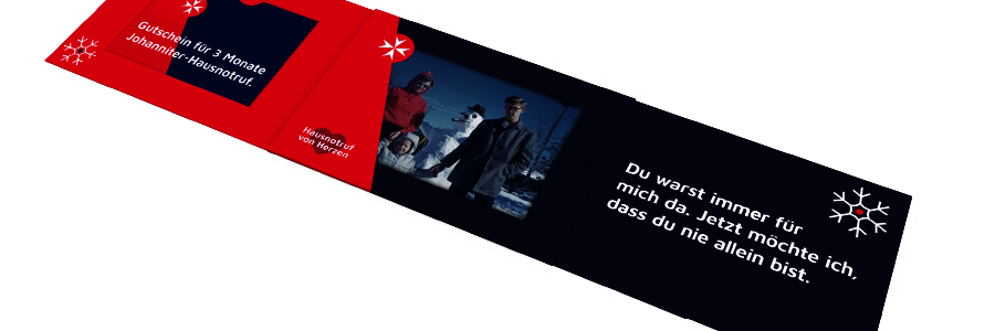 Der Hausnotruf-Geschenkgutschein der Johanniter.