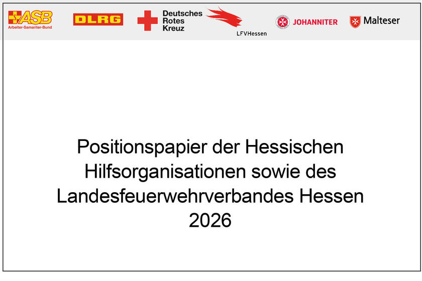 Positionspapier hessischer Hilfsorganisationen zum Katastrophenschutz