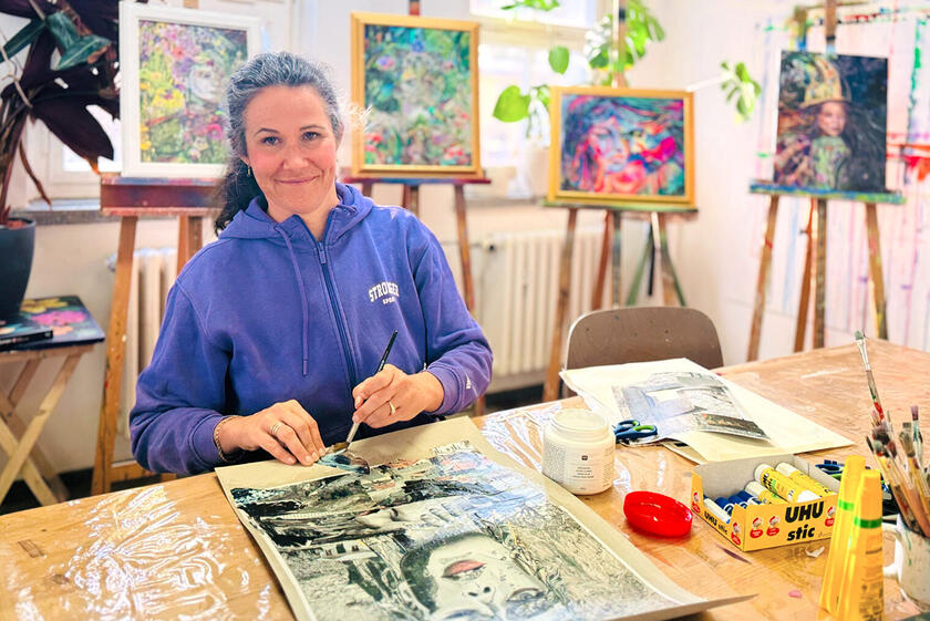 Sonja Koppitz im Waldatelier Treuenbrietzen