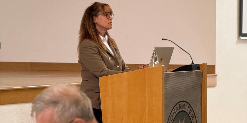 Kerstin Richter bei der Landesvertreterversammlung HRS 2025.