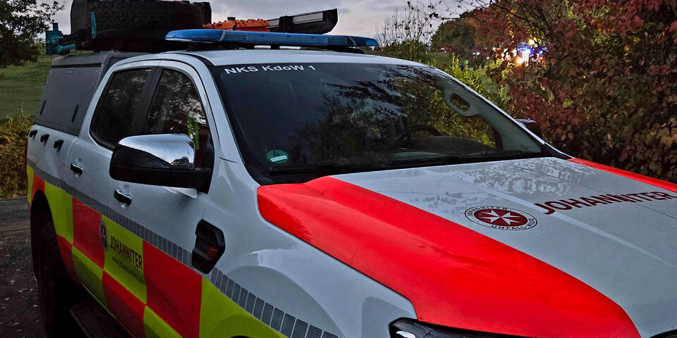 Fahrzeug vom Ortsverband im Einsatz.