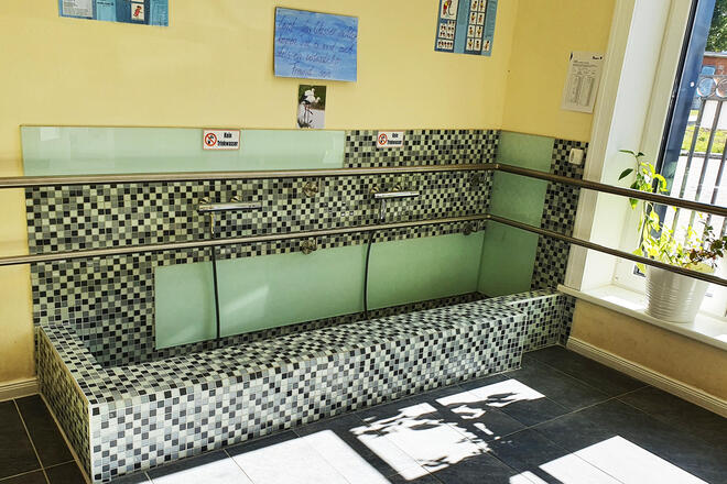 Kneippbecken der Johanniter-Kita Sternschnuppe Kneippbecken der Johanniter-Kita Sternschnuppe