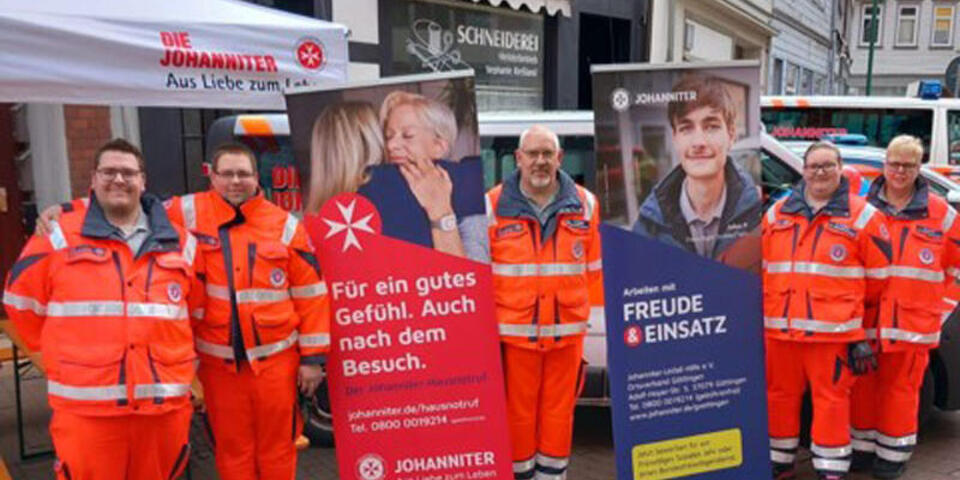 Johanniter mit Roll-Ups