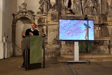 Privatdozent Dr. Holger Birkholz (Konservator im Albertinum, SKD); Quelle: JHG Dresden