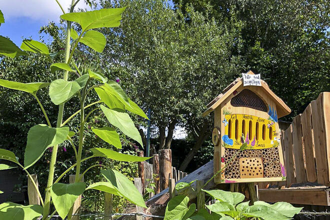 Garten des Kinderhauses Quickelbü Garten des Kinderhauses Quickelbü