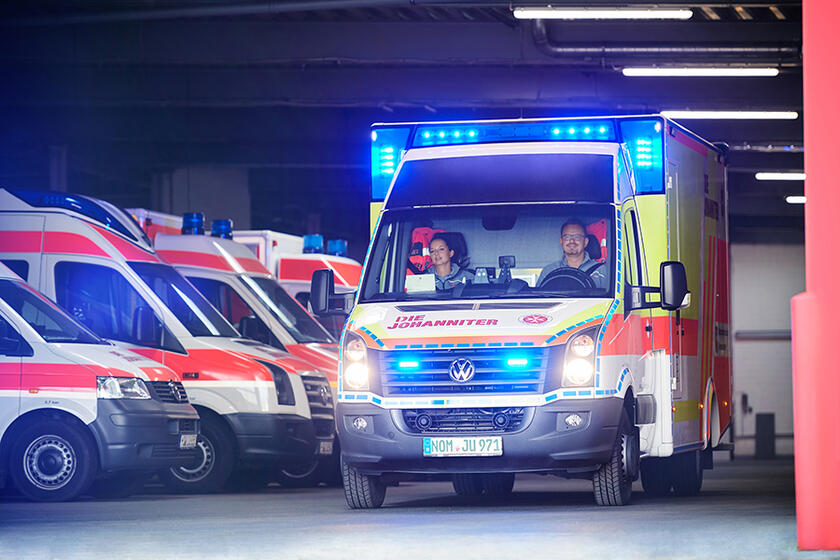 Johanniter Einsatz Rettungswagen