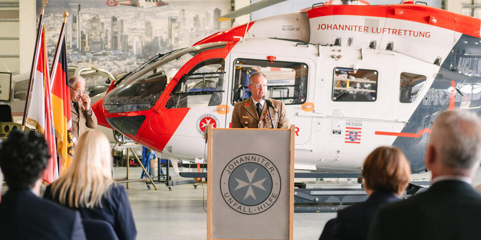 Professor Little bei seiner Rede.