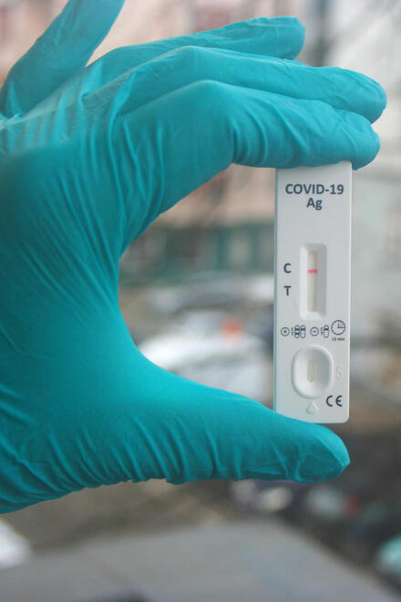 Testkassette eines Antigen-Schnelltests