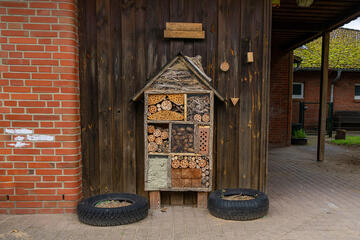 Insektenhotel der Johanniter-Kita Schackendorf