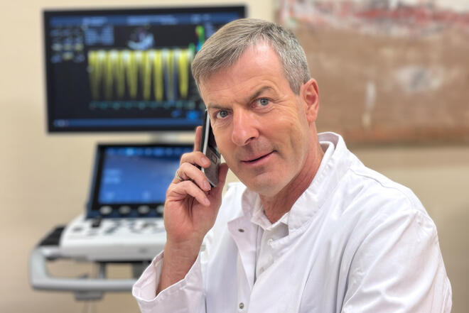 Dr. Karsten Haitsch ist Ärztlicher Direktor und Chefarzt des Zentrums für kardiopulmonale Diagnostik am Johanniter-Krankenhaus Treuenbrietzen und zeichnet federführend für unseren Herztag.